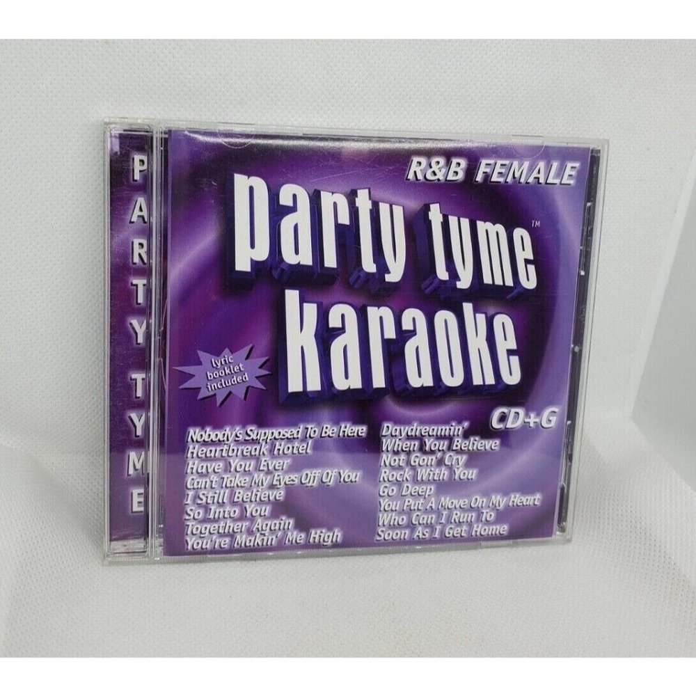 CDB Party Tyme R&B Female CD+G CD Lyric Booklet Included No Scratches